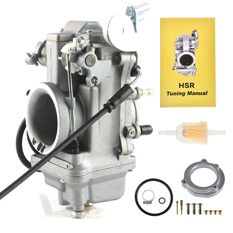 

Motorcycle Carburetor Mikuni HSR42 HSR45 HSR48 Pump Performance Pumper For Harley TM42 TM45 TM48 Carburetor With Power Jets