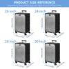 Transparent PVC protective cover, dustproof and waterproof suitcase, wear-resistant suitcase cover, zipper style luggage cover 2