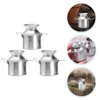 3 Pcs Milk Jug Tin Bucket Mini Metal Buckets Small Iron Vase Vases for Flowers Tiny House 5