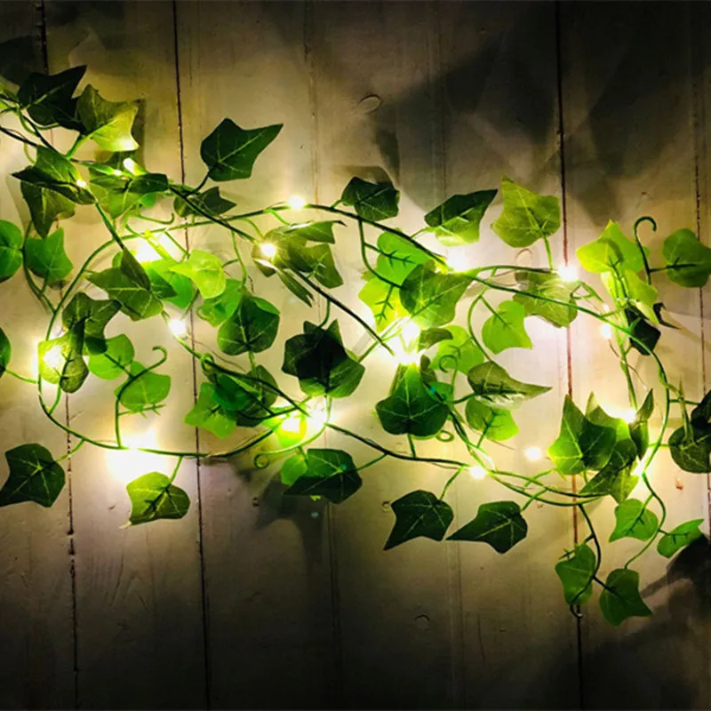 LED String Lights 2M/5M/10M Maple Leaf Wedding Garland Christmas Fairy Light Home Bedroom Wall Patio Ramadan Decoration