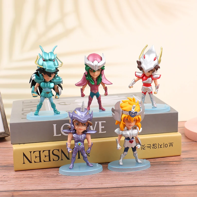 5 pièces/ensemble japon Anime or Saint Seiya chevaliers du zodiaque PVC  figurine à collectionner modèle jouet - Cdiscount Maison