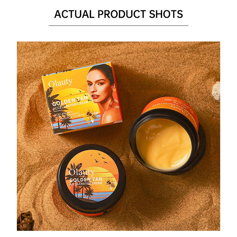 Natural Tanning Cream 40g Bronze Moisturizer Sunscreen And Moisturizing 2-in-1 Skin Care Lightweight Texture For Outdoor Beaches