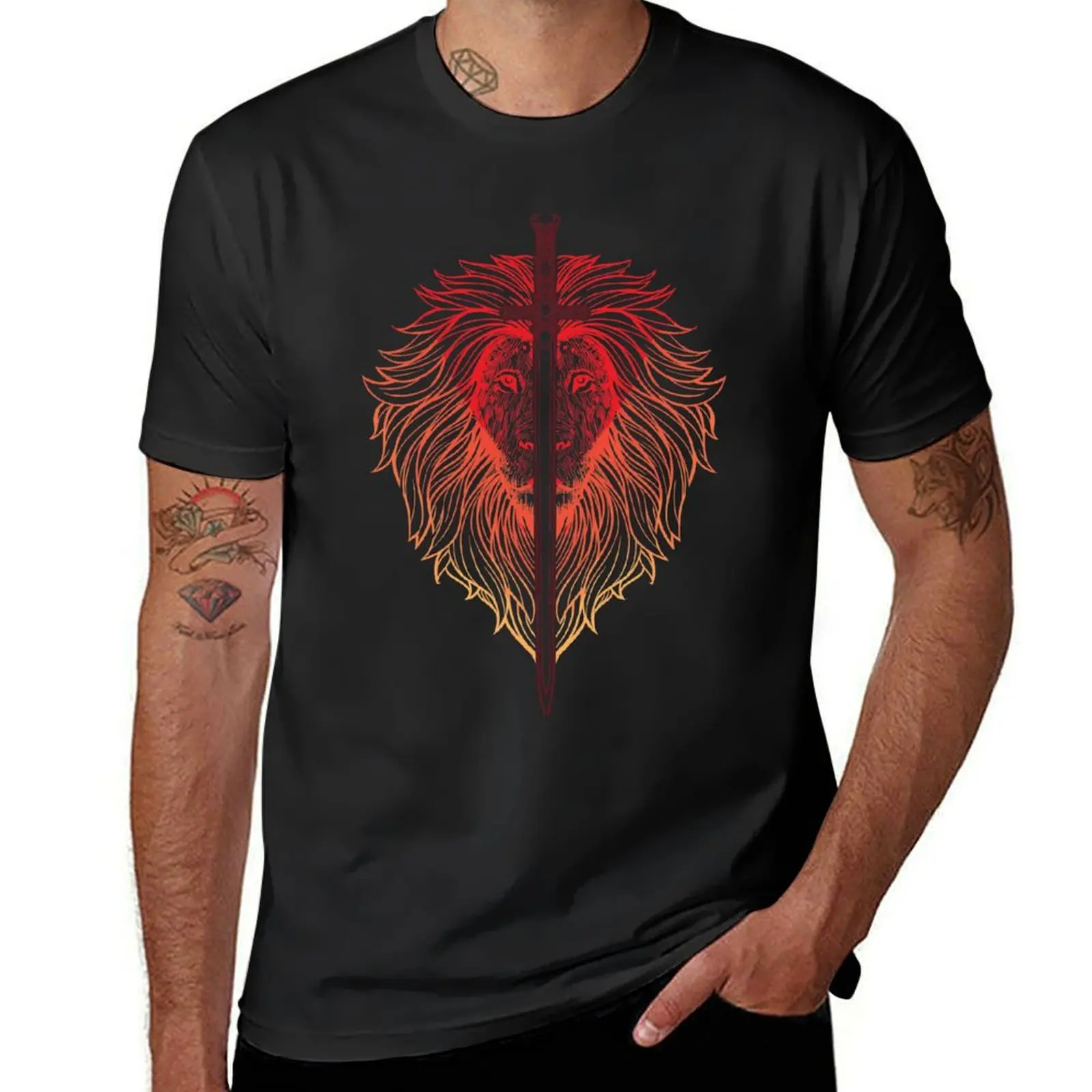 Sword of Lions T-Shirt sublime plus sizes tops men clothings