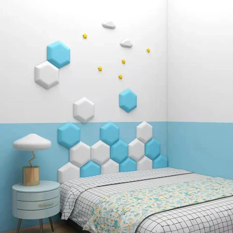 Anticollision Hexagonal Bed Headboard Sticker