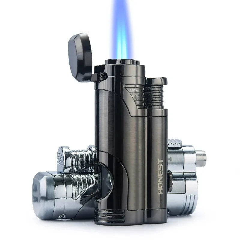 

Honest Windproof Direct Charge Gas Turbine Torch Lighter Personalized Portable Kitchen Barbecue Cigar Lighter Accessories