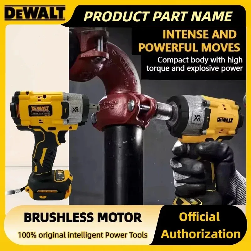 Dewalt 3250RPM 205N.m 무선 전기 렌치 브러시리스 임팩트 렌치 고 토크 파워 수리 도구 지능형 e 도구