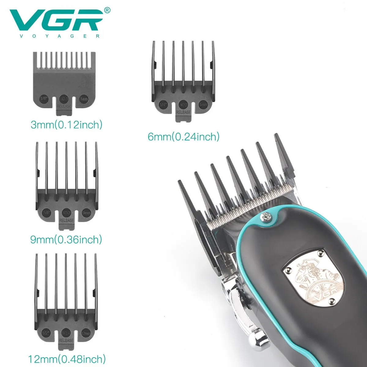 Hair Clipper VGR Professional Hair Cutting Machine Electric Wired Clipper Adjustable Trimmer for Men V 123 hair clipper