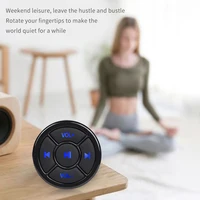 Wireless Bluetooth 5.0 Remote Controller Media Button Car Motorcycle Bike Steering Wheel Music Play for IOS Android Phone Tablet 5