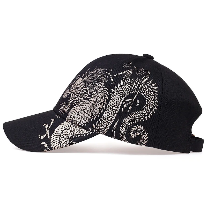 Dragon Pattern Men & Women's Trendy Handsome Peaked Cap Cool Hip Hop Baseball Hat megamarketplace    This trendy hip-hop base...