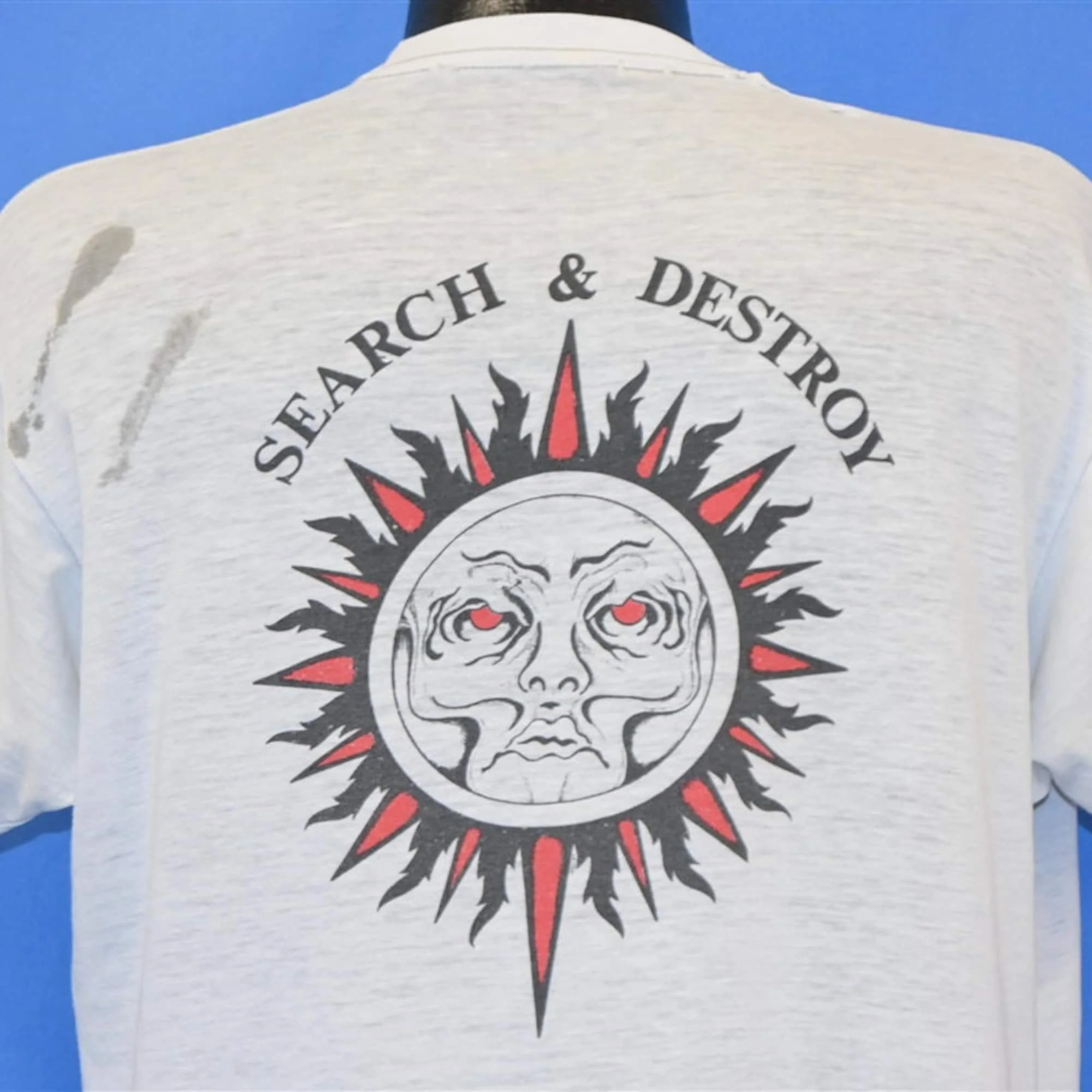 Anni '90 Search Destroy Henry Rollins Band Distressed T Shirt Extra Large