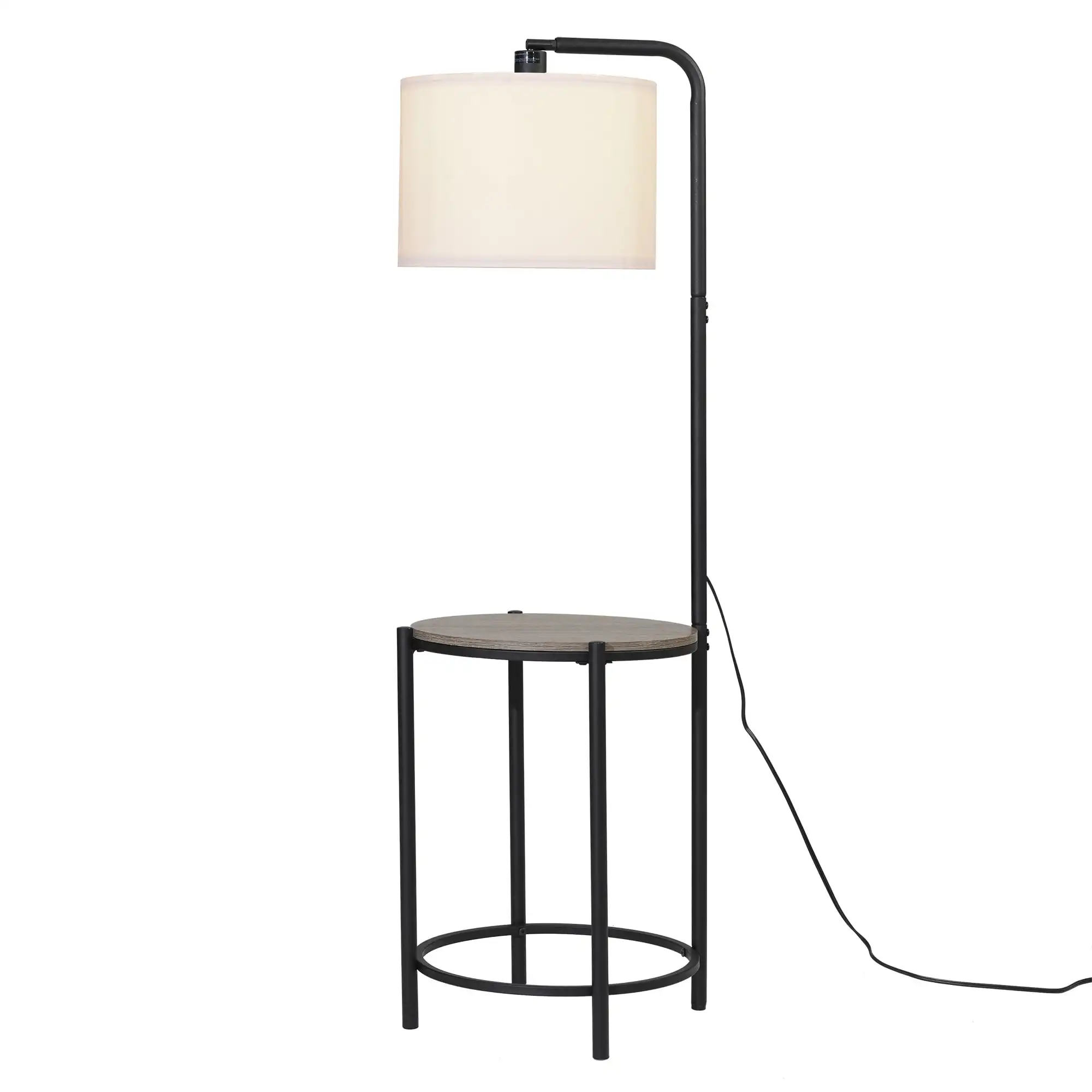 

Mainstays 54-inch Mid-Century Style Floor Lamp, with Faux Wood Finished Table