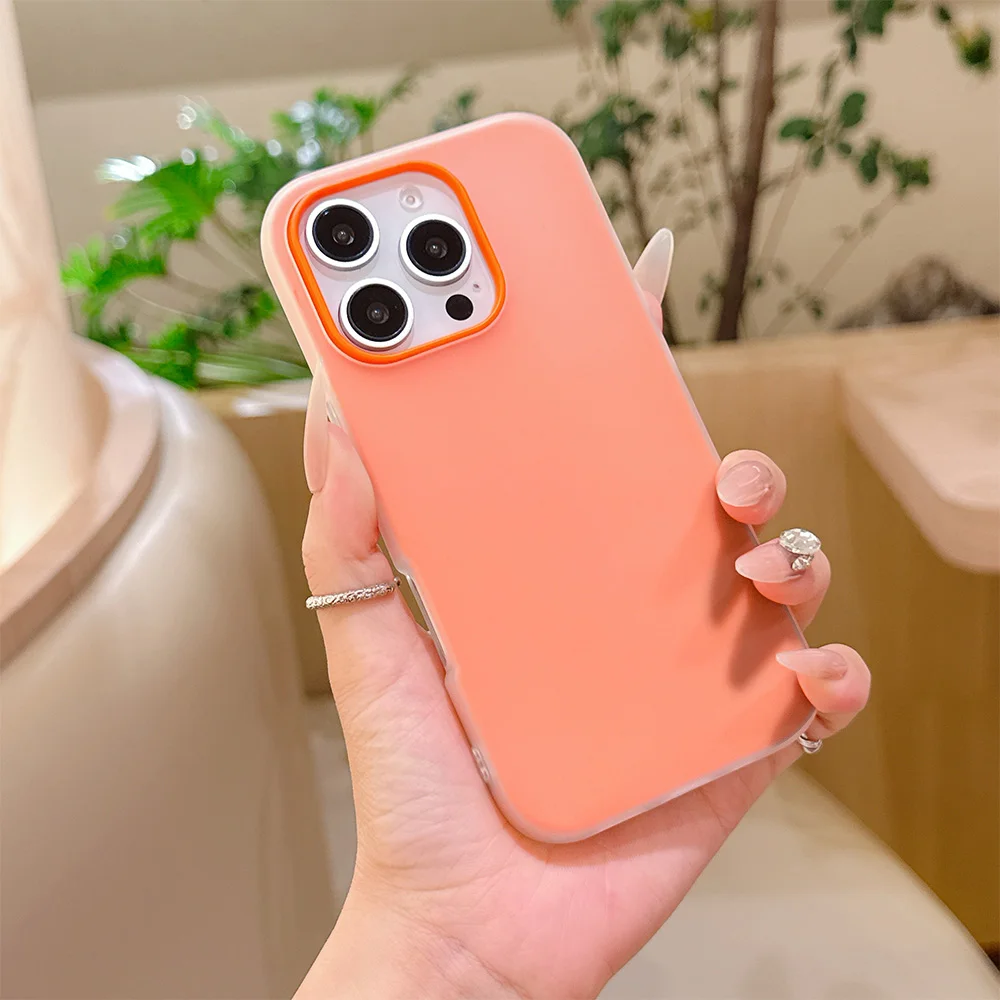 Luxury Fashion Matte Candy Color Dual-Layer Phone Case