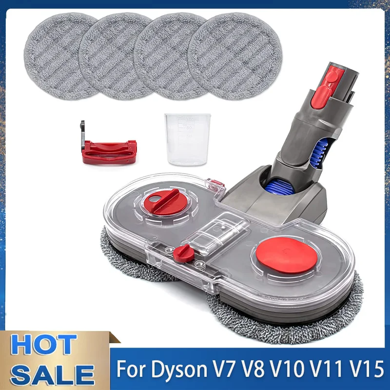 Electric Mop Head Attachment for Dyson V7 V8 V10 V11 V15 Vacuum Cleaner, Including Removable