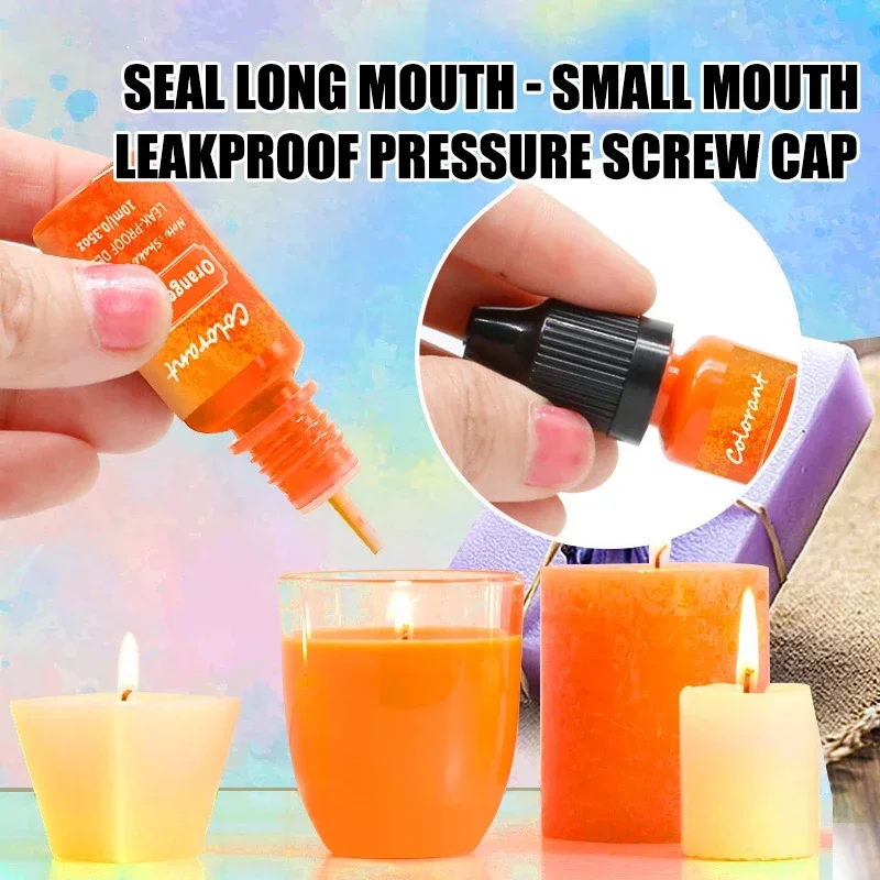20PCS Candle Color Essence High Concentration Scented DIY Handmade Soap Mold Coloring Pigment Soybean Wax Paraffin Dye Coloran t