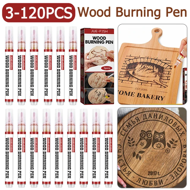 Wood Burning Pen Scorch Wood Burned Marker Pyrography Pens for DIY Projects  Fine Tip Woodworking Supplies - AliExpress