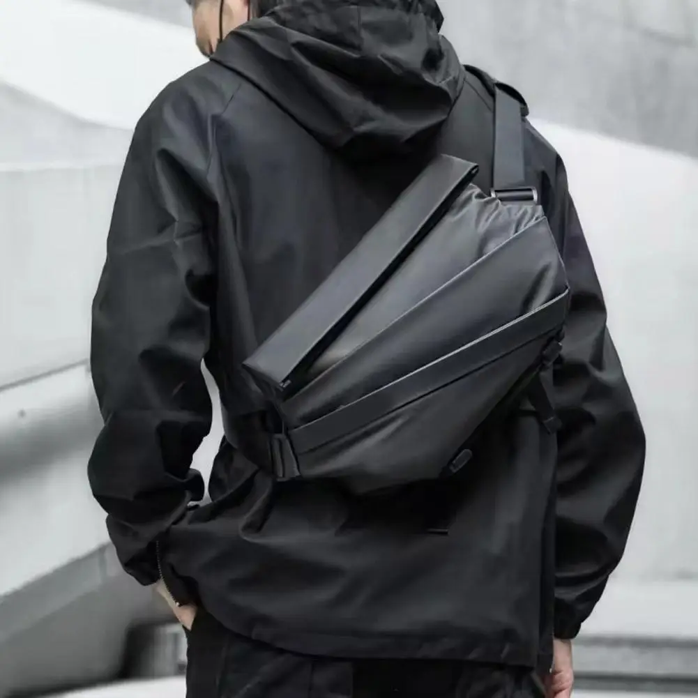 Sling Bag Versatile Crossbody Bag for Men with Adjustable Shoulder Strap Water-resistant Shoulder for Cycling Travel Hi V5R2