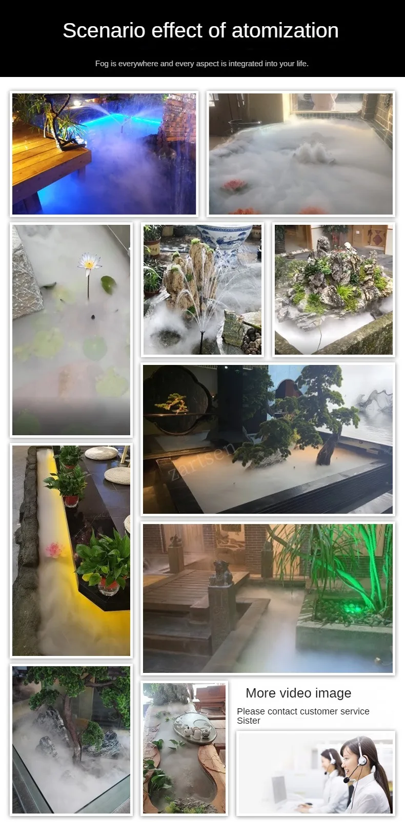 Description Picture 2 of itemIndustrial Sprayer Ultrasonic Mist Maker Diffuser Fogger Air Humidifier Fountain Pond Atomizer Greenhouse Hydroponics