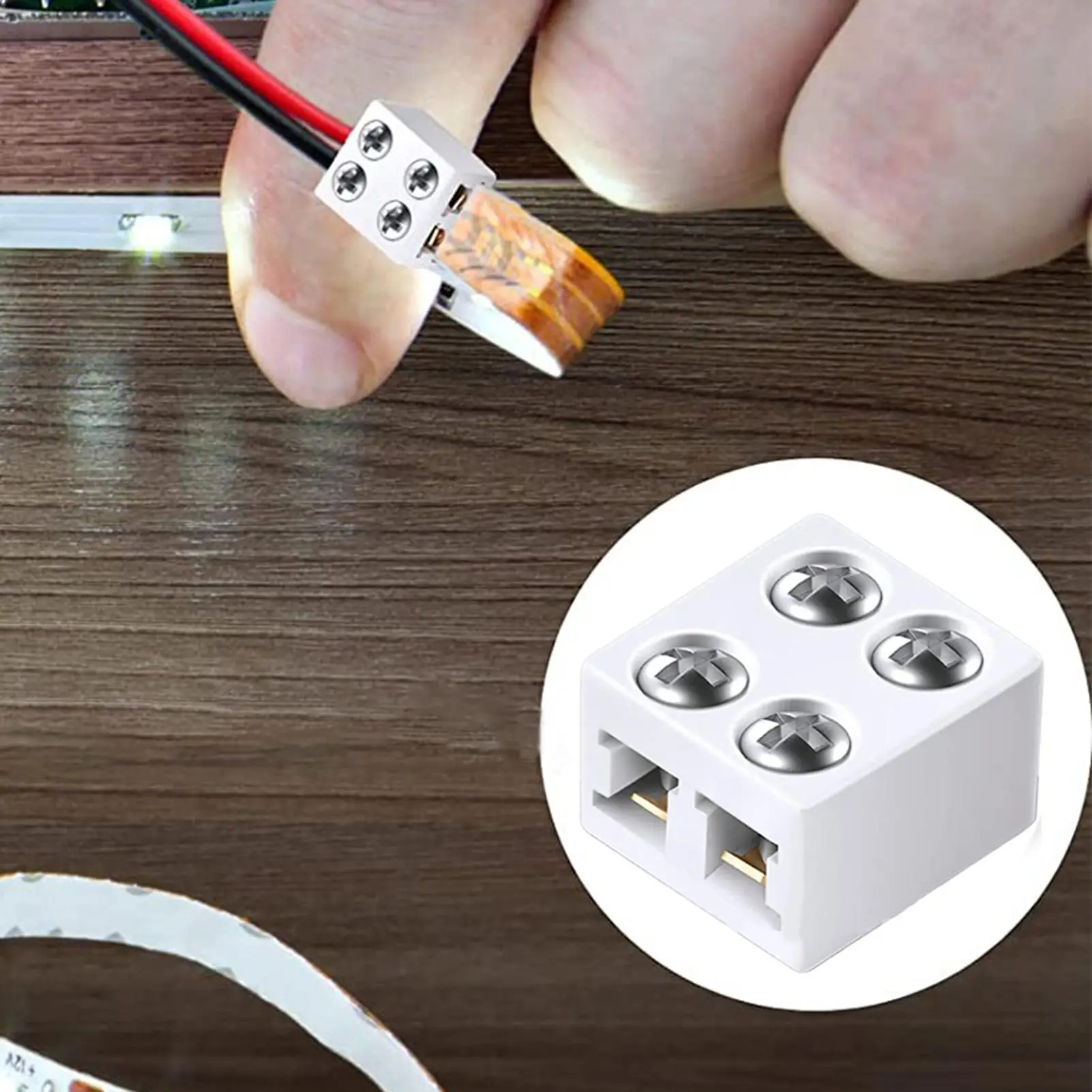 Durable and Versatile 8mm LED Strip Light Connectors