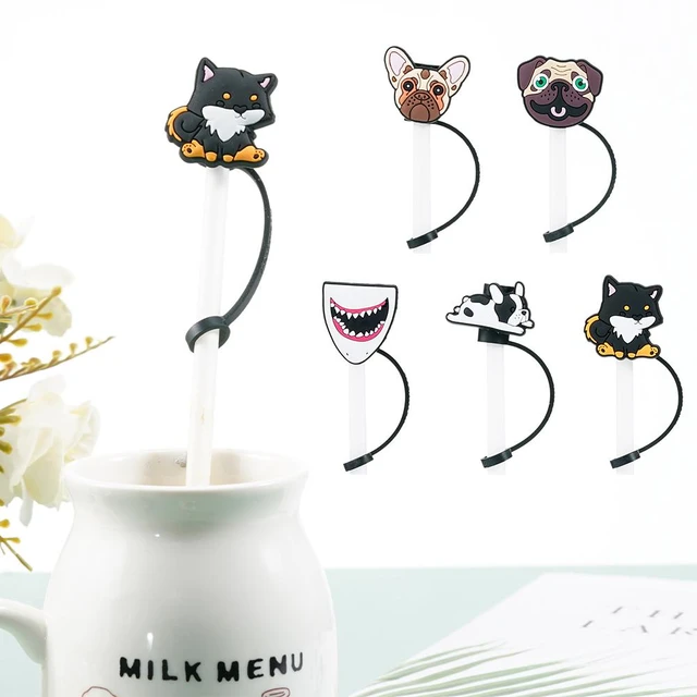 5Pcs Silicone Straw Cover Reusable Drinking Straw Tips Lids Cute Cat  Drinking Straw Cover Dustproof Plug Protector Cup Accessory - AliExpress