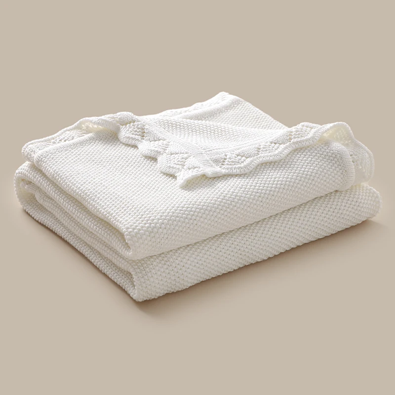 Baby Blankets for Newborn Cotton Dual-Use Stroller Nursery Crib Cuddle Soft Comfortable Infant Boy Girl Bedding Cellular 90*70cm