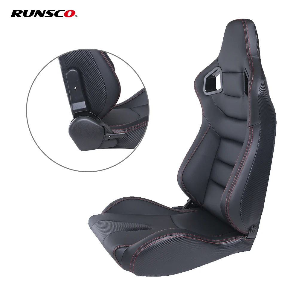 Car Accessories Adjustable Racing Seats Sport PVC Leather Car