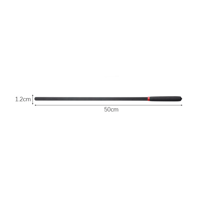 50CM Flat Fibre Long Straight Whip Riding Crop Flogger Black Matte Finish Handle Cover Paddle Slapper for Horse Training 3