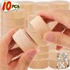 1/10PCS Mini Round Wooden Boxes Natural Wood Jewelry Rings Earrings Storage Container DIY Anniversary Valentine's Day Gift Decor 1
