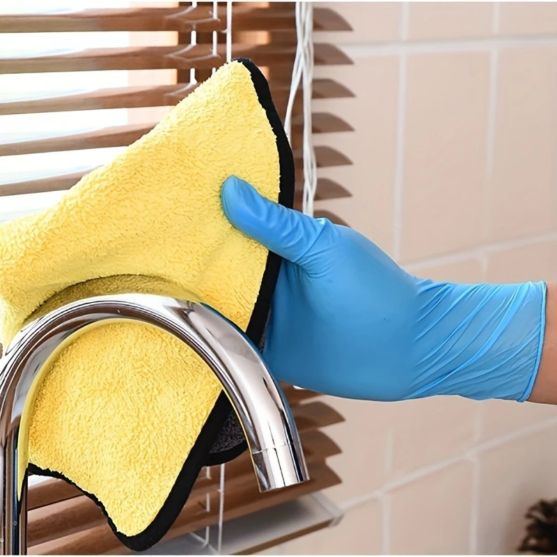 Description Picture 4 of item20/30/50/100PCS Blue Nitrile Gloves Disposable Household Cleaning Gloves Used for Pet Bathing Household Kitchen Bathroom Tools