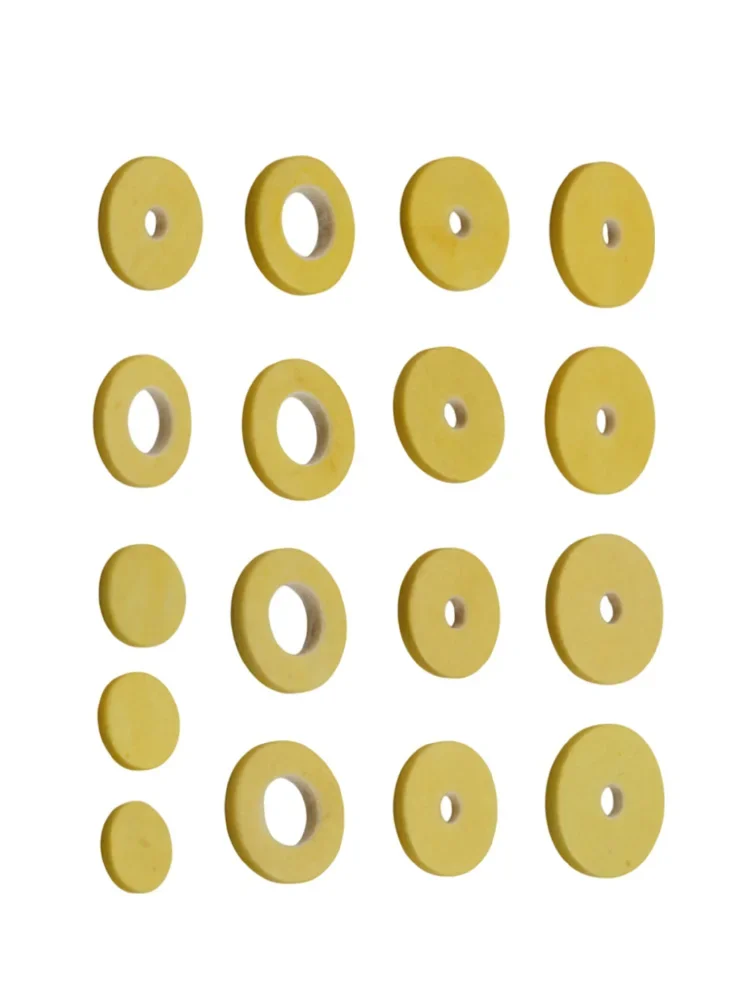 Yellow Flute Pads 17 Open Hole Durability High-quality Sheep Packaging Optimal Performance, flute pads