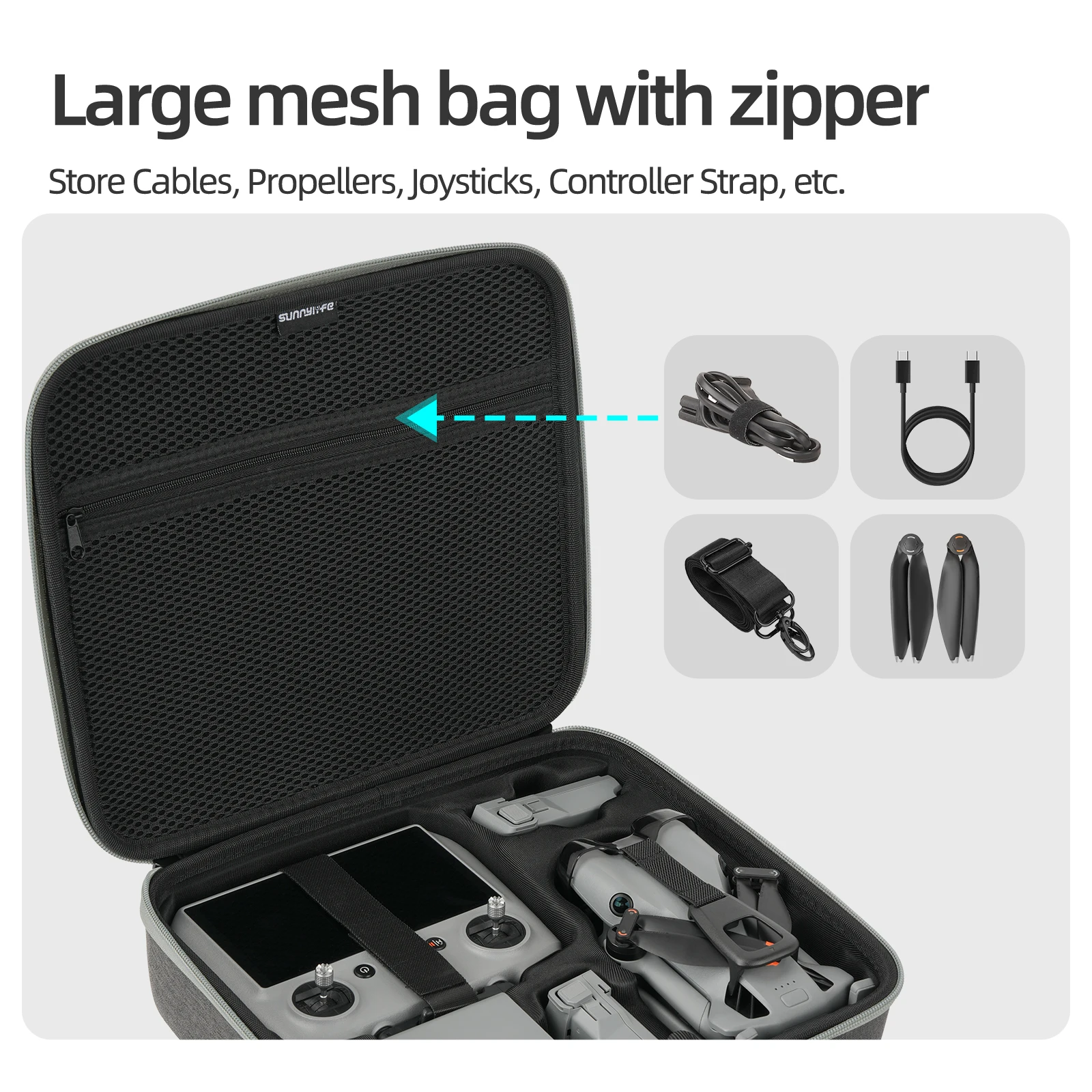 DJI Lito X1/Lito 1 Fly More 콤보 액세서리용 휴대용 케이스, 휴대용 보관 여행 가방, 충격 방지 하드 보호 케이스