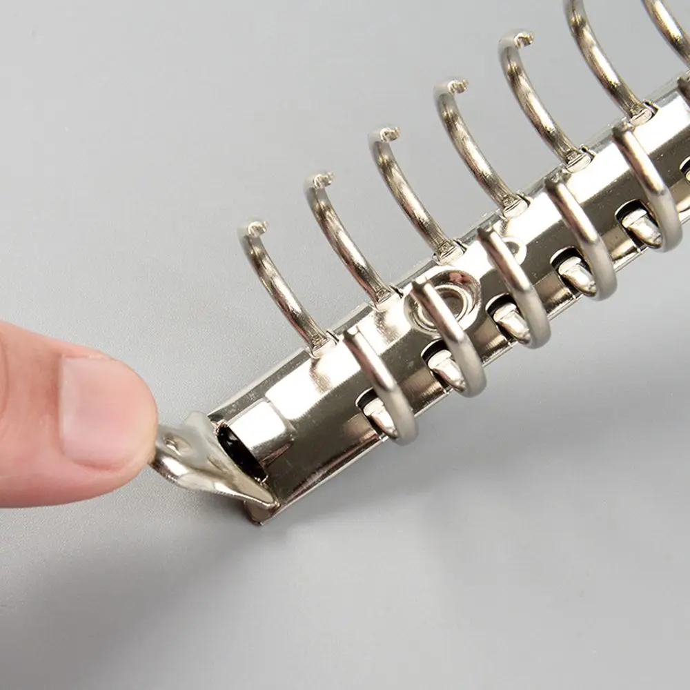 Metal Spiral Rings Binder Clip Loose-leaf File Folder Clip Notebook Accessory Stationery A4/B5/A5/A6/A7 metal ring binder metal binder ring notebook accessories staples office supplies loose leaf binder clips binder clip