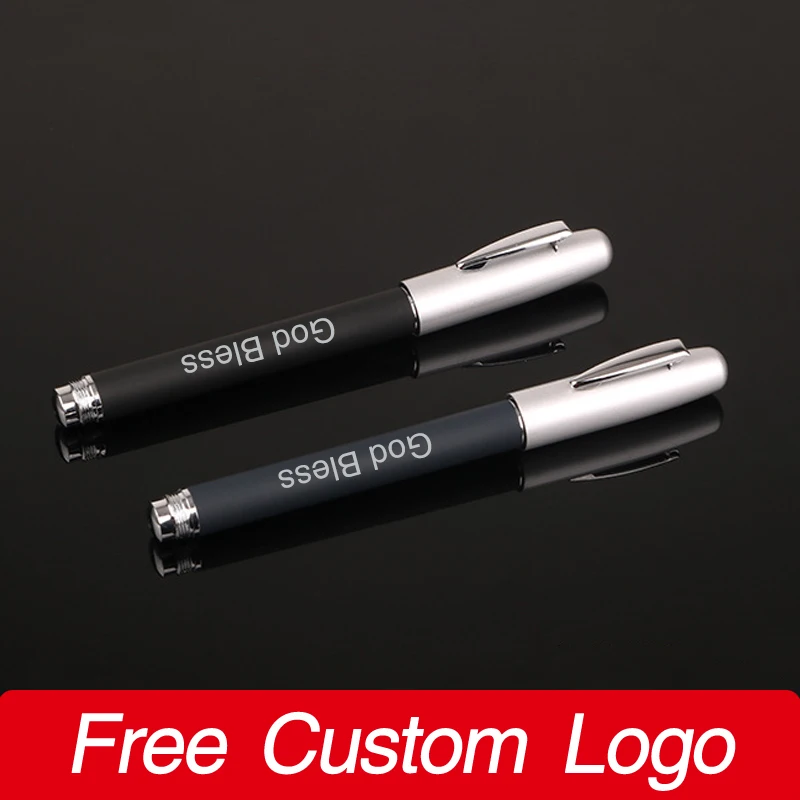 Retro Metal Ballpoint Pen Business Signature Pens Personalized Engraving Logo Exquisite Gift School Students Writing Stationery