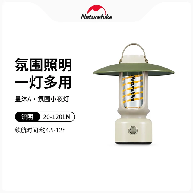 Naturehike USB Rechargeable Outdoor Camping Lantern Hand LED Light Tent  Hanging Lamp Portable Ambient Lamp Atmosphere Light