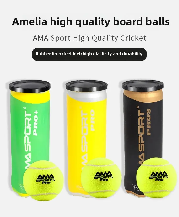 Close up view of high elasticity tennis balls on a court