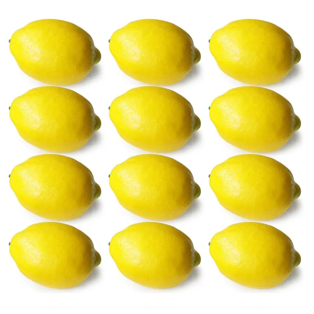 Artificial Fruits Yellow Lemon Home Wedding Christmas Decorations Ornament Photography Props