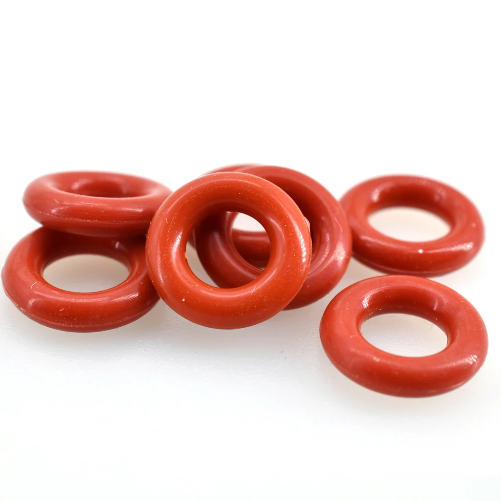 1mm 2mm 3.1mm Red Silicone VMQ O Ring Thickness Washers Gasket Food Grade Sealing Waterproof Insulated Rubber Silicon o-rings rubber o rings rubber washers silicone o rings