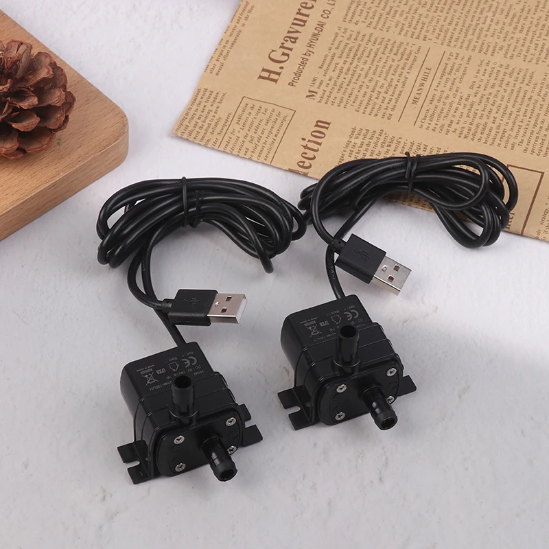 Ultra-quiet Brushless DC USB Water Pump 5V 1W 130L/H Lift 100CM Submersible Fountain Aquarium Circulating Micro Water Pump cooling water pump