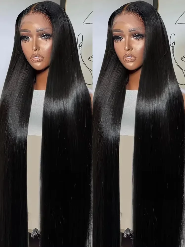 230 Density Brazilian 30 32 Inch Bone Straight 13×4 Lace Front Human Hair Wigs HD Transparent 13×6 Lace Frontal Wig For Women