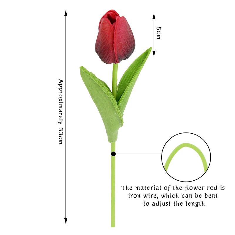 Growhabity – Uv Resistant Lifelike Artificial Tulips Flowers