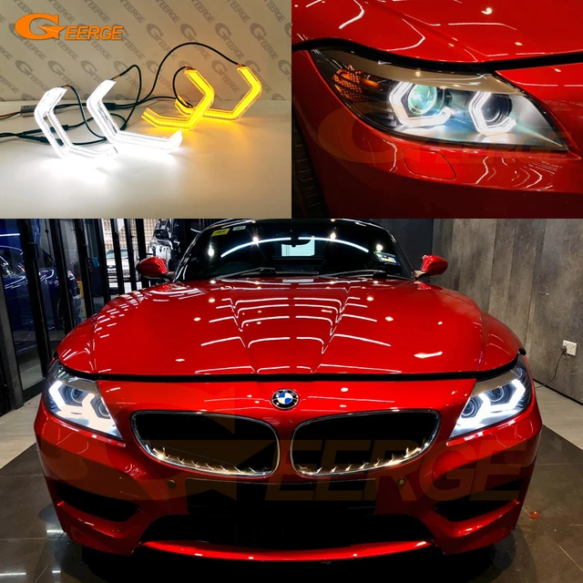 Für bmw z4 e89 2009-2016 ultra helles konzept m4 ikonischer stil led engels  augen kit halo ringe tageslicht refit autozubehör - AliExpress