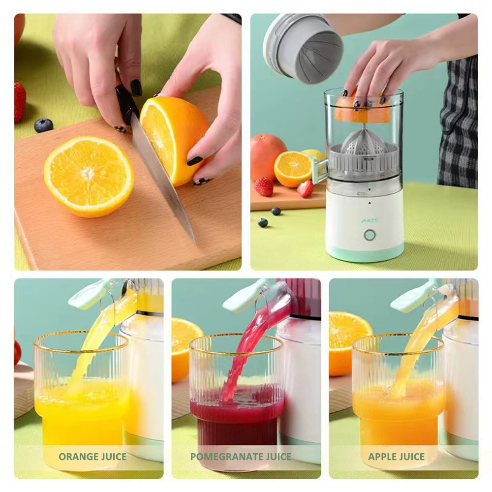 Machine à jus domestique multifonctionnelle sans fil, portable, USB, aste, orange Ju479, mini tasse électrique, 45W - S9e3fb633dda54adfba55b1484ba8f11ed