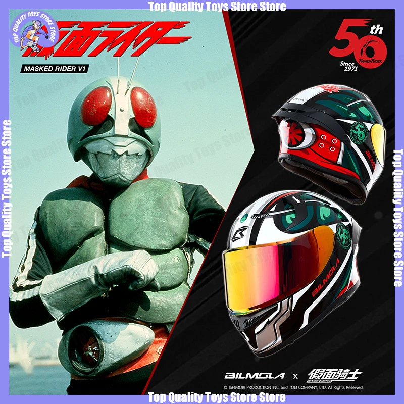 

Original Kamen Rider 50th Anniversary Motorcycle Helmet Full Face Racing Helmets Offroad Motorcycle Helmet Motorbike Sports Helm