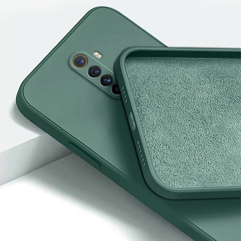 Classic Square Liquid Silicone Case for Realme X XT Master X2 Pro