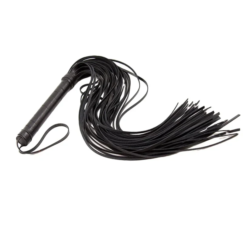 40CM Genuine Leather Tassel Horse Whip With Handle Flogger Equestrian Whips Teaching Training Riding Whips 4