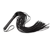 40CM Genuine Leather Tassel Horse Whip With Handle Flogger Equestrian Whips Teaching Training Riding Whips 4