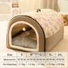 Warm Dog House Detachable Pet Sleeping Bed for Small Medium Dogs Cats Soft Non-slip Dog Kennel Puppy Kitten Nest Pet Supplies 6