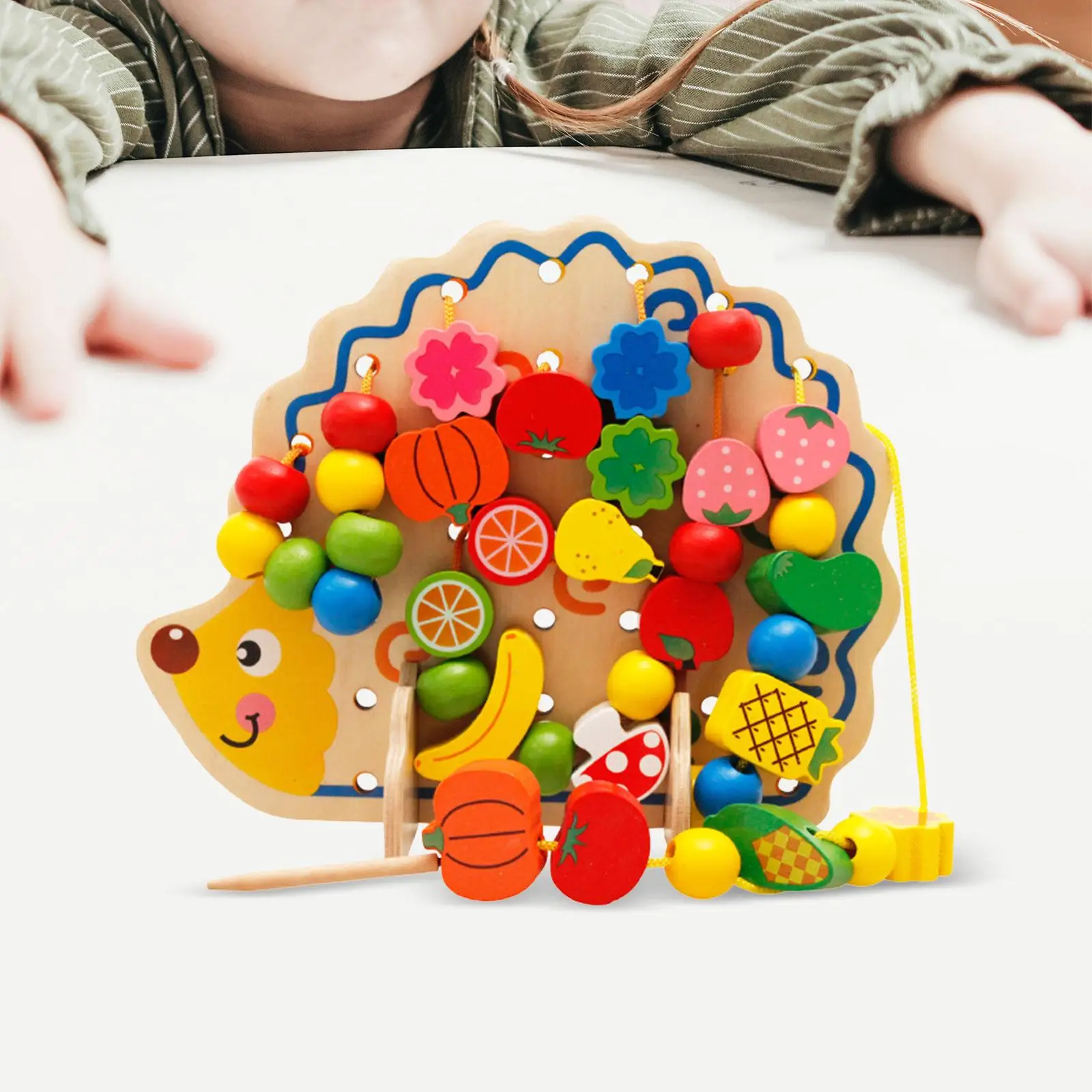 

Preschool Montessori Wooden Threading Toys Preschool Activities Stringing Toys for Preschool Kids Toddlers 2 3 4 Age Best Gifts