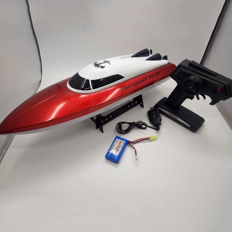DIY Hull Assembly Dual Motor RC Boat Speedboat 2.4G RC Receiver + Power Accessories 6