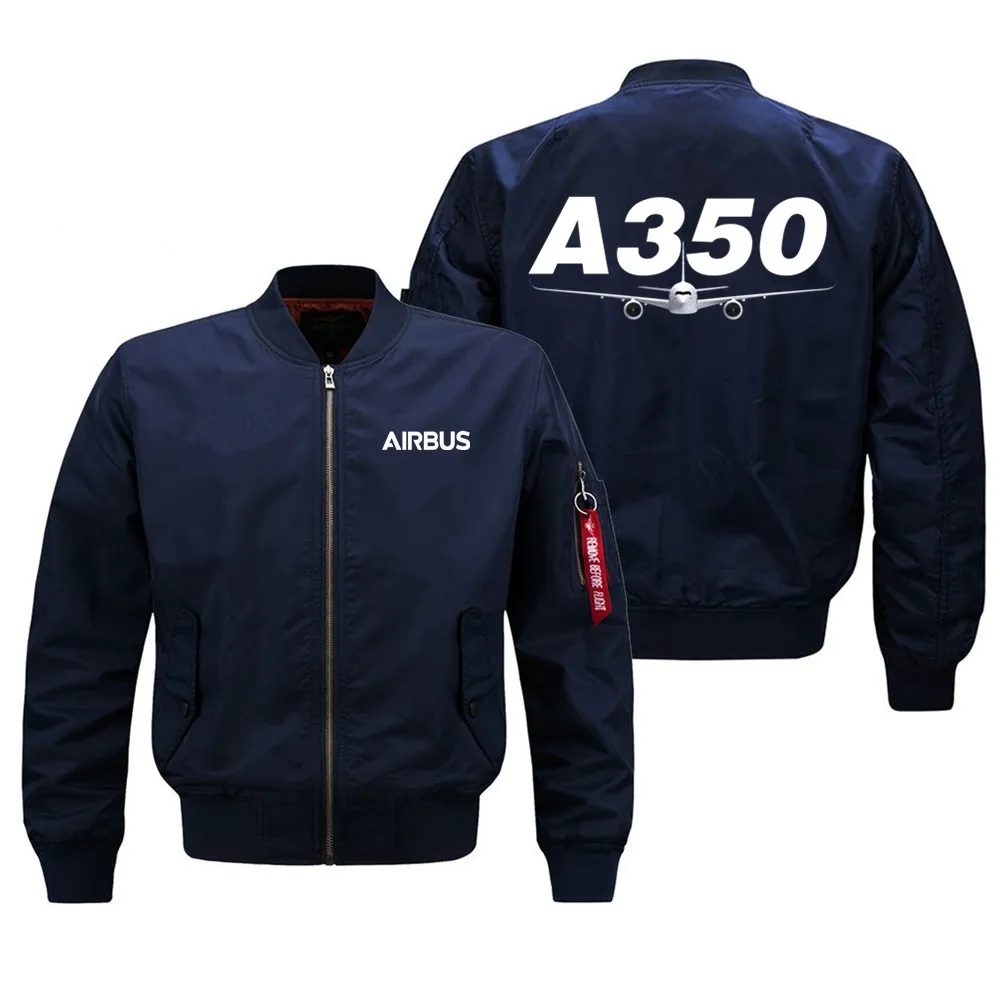 Streetwear Casual Baseball Jacket Flight Outdoor Military Airbus A350 Aviation Pilots Ma1 Bomber Jacket Coats for Men Top 2