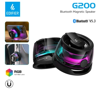Edifier Portable Bluetooth Speakers HECATE G200 Magnetic Wireless Bluetooth 5.3 RGB Lighting Subwoofer Phone Holder 1